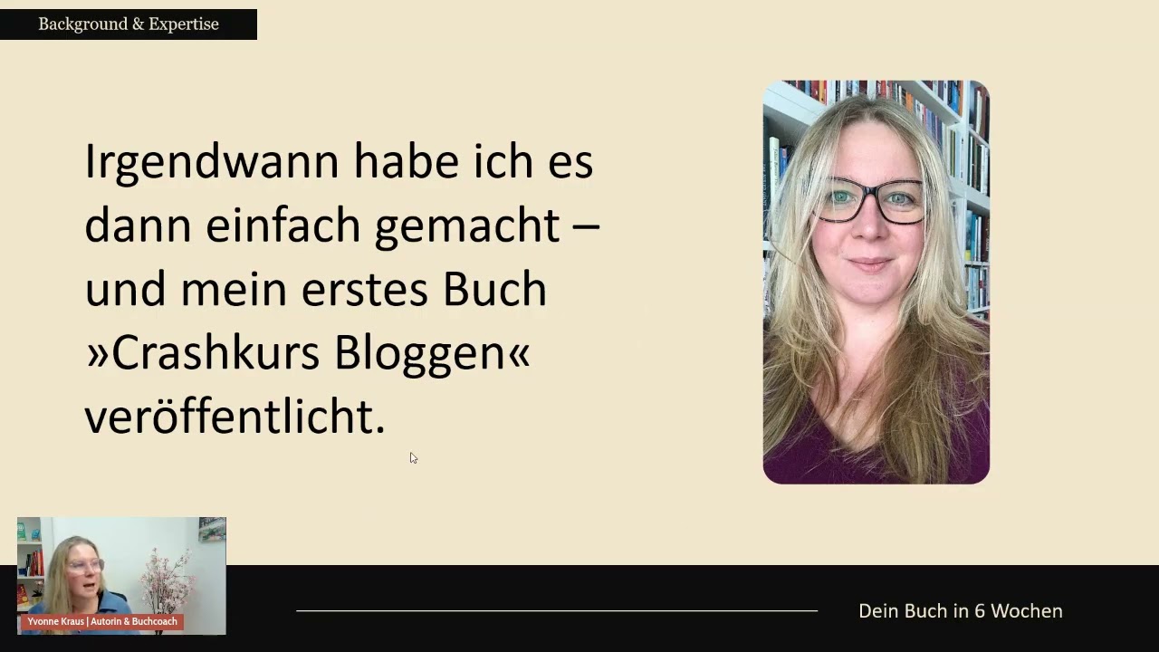In 6 Wochen zum Buch