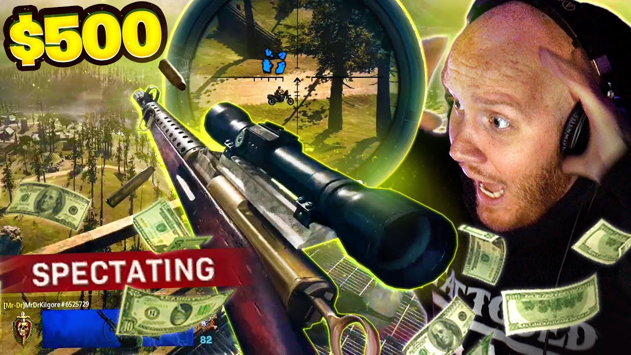 I SPECTATED SOLOS AND BET $500 PER SNIPER KILL..