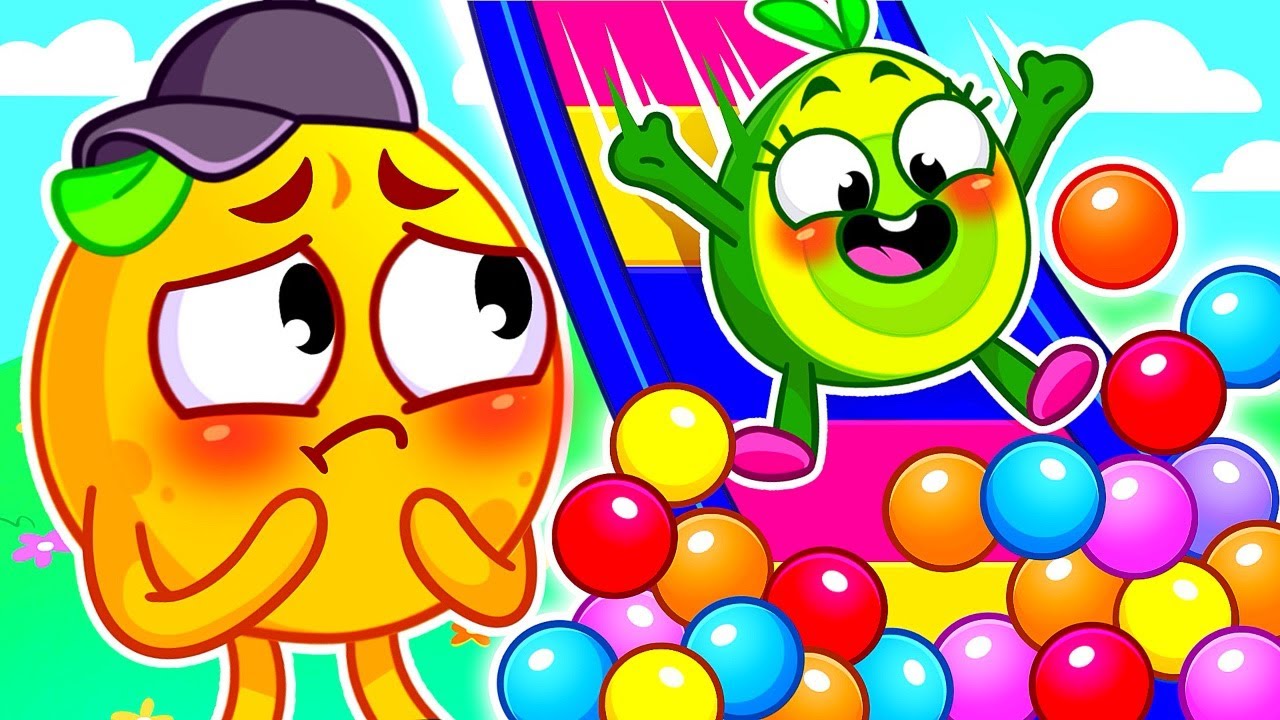 Slide Adventure Safety and Sharing with Pit and Penny | Kids Songs and Nursery Rhymes by VocaVoca