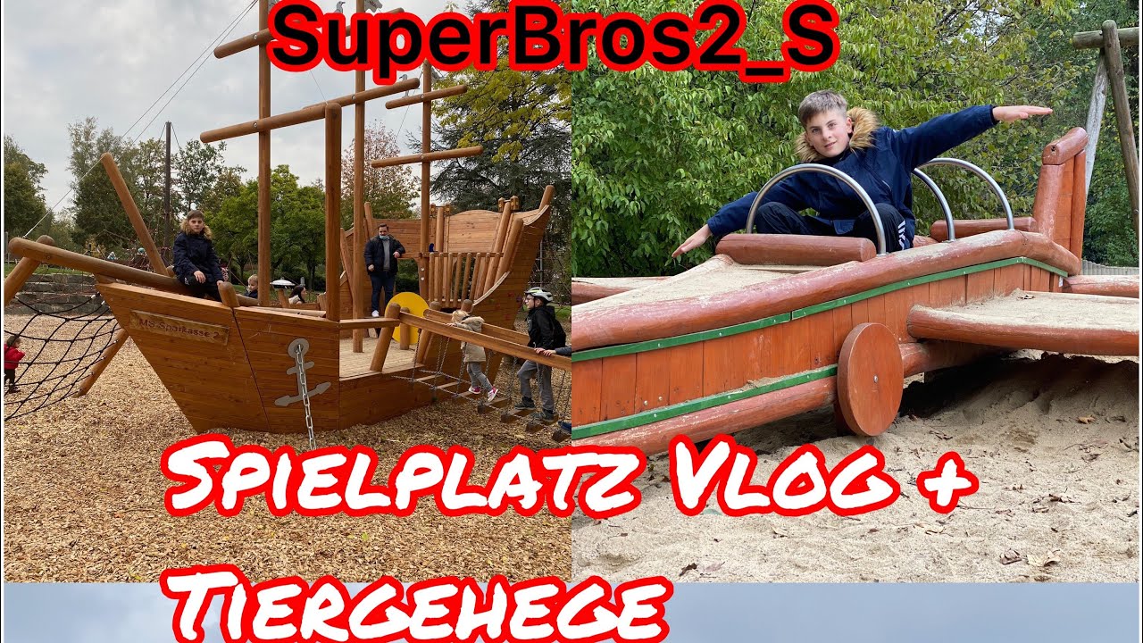 Herminghauspark Velbert Spielplatz und Tiergehege Vlog //SuperBros2_S
