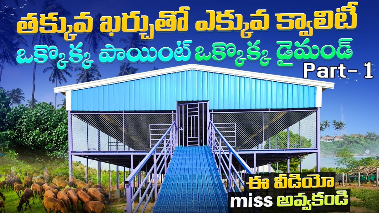 పొట్టేళ్ల, మేకల, ఆవుల షెడ్ వేసుకోవాలా // #shed 