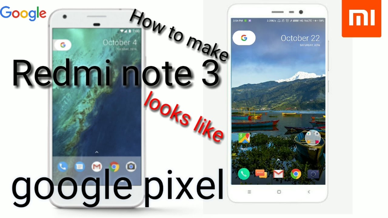 How to make your redmi note 3 look like Google pixel 😍
