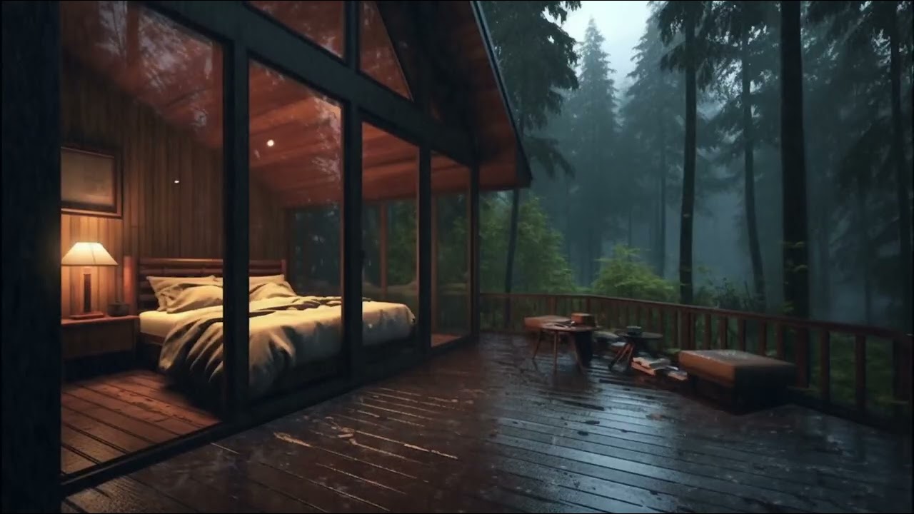 Peaceful Rain at Midnight - Better Sleep & Relaxing Focus