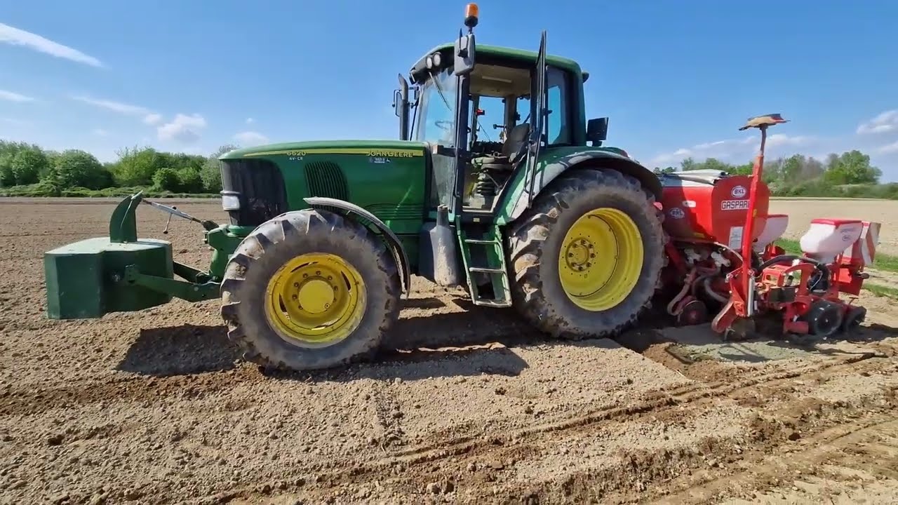 Sjetva kukuruza 2023 - John Deere 6620/6330 - Gaspardo 6 redi 🌽🌽