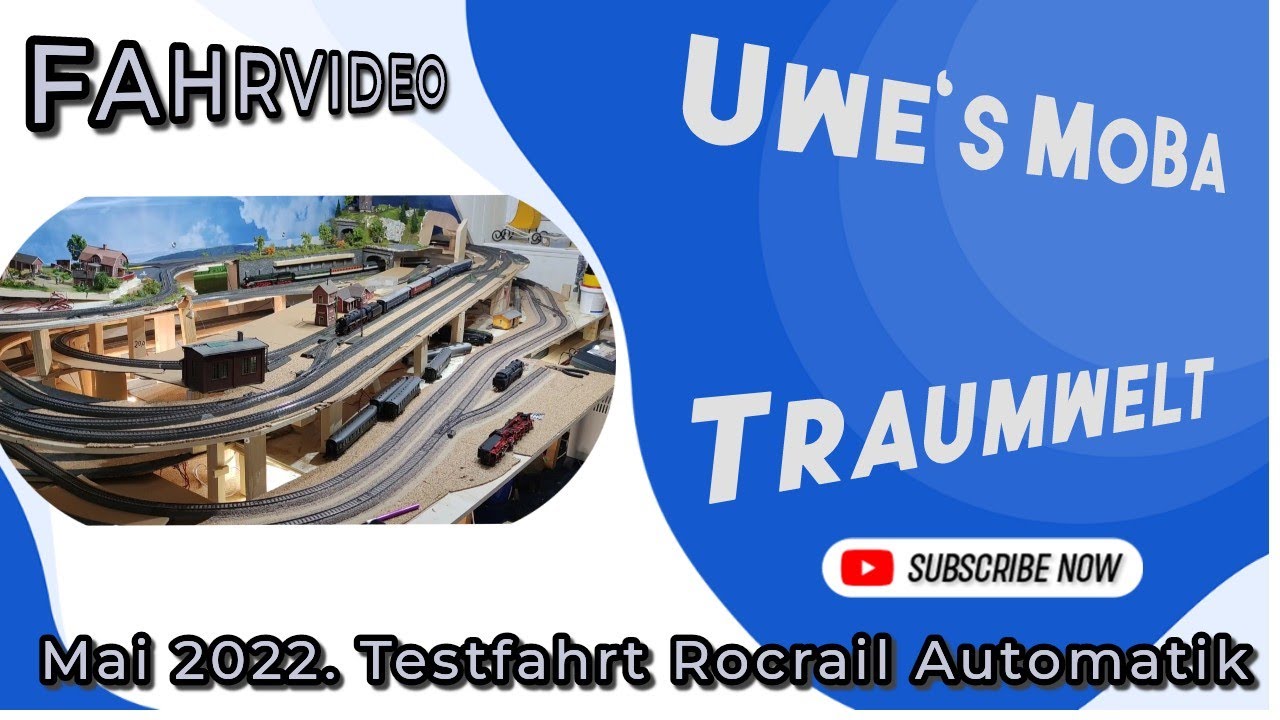 H0 Modelleisenbahn: Testfahrt Rocrail Automatik