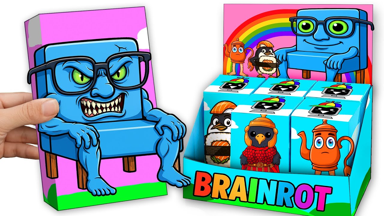 Paper DIY🎨 UNBOXING The ULTIMATE Italian Brainrot MYSTERY BOX!🪑 New RARERORIRARAROL Blind Box