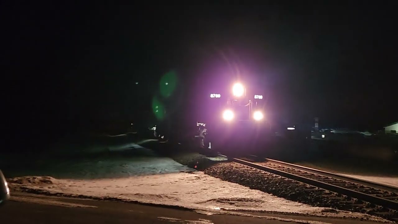 444 Pulling 137 Cars Departing South Haven, MN