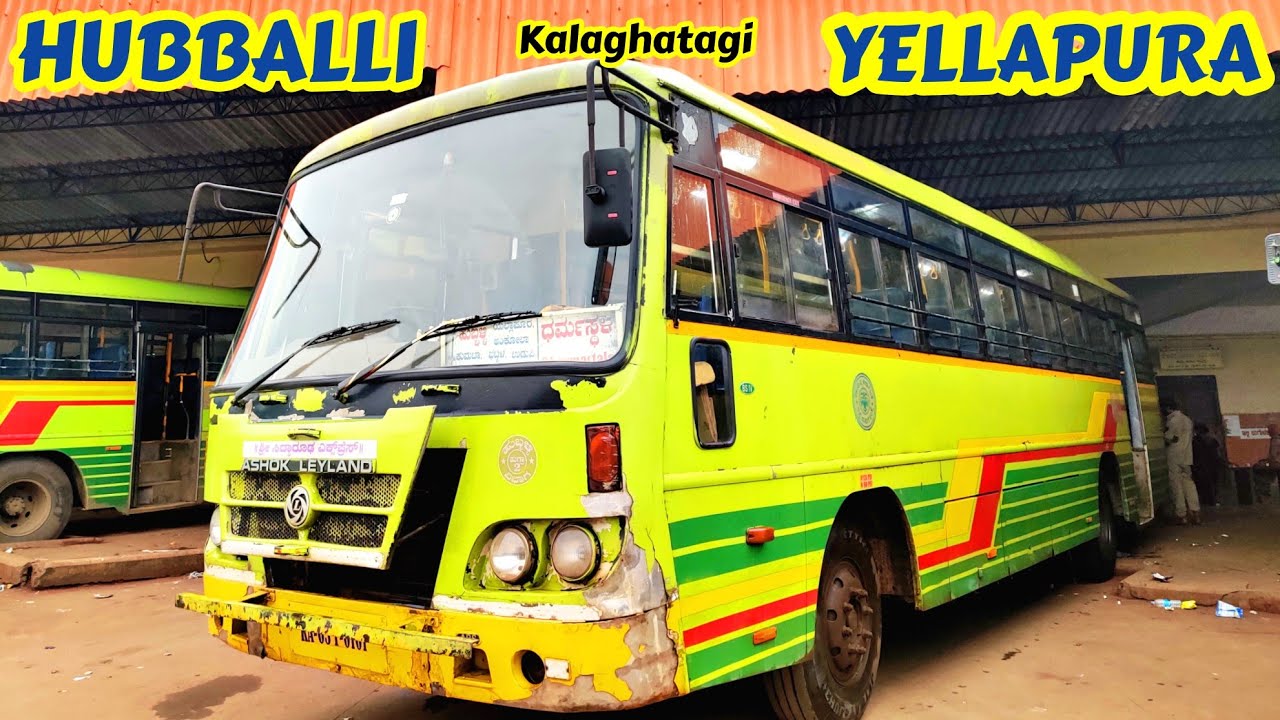 HUBBALLI - YELLAPURA NWKRTC Early-morning Cabin Ride #bus #volvo #ksrtc #ghat