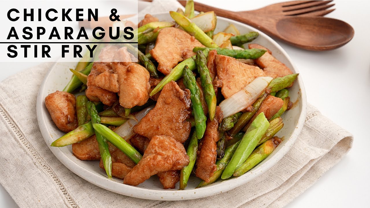 How to make restaurant Style Chicken & Asparagus Stir Fry | Chicken stir fry with vegetables