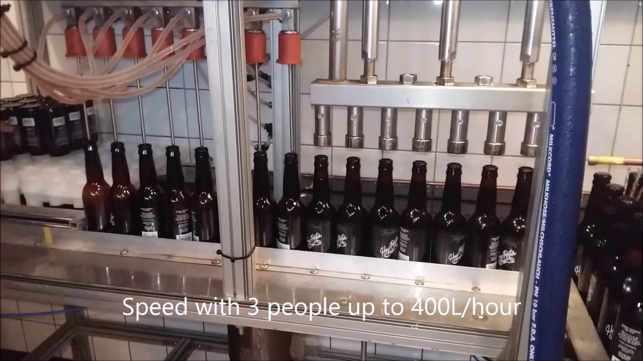 Rigters automatic counter pressure bottle filler