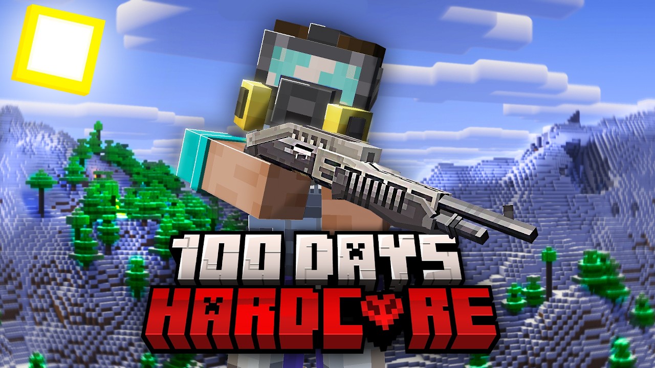I Spent 100 Days in a Nuclear Zombie Apocalypse in Minecraft...Here's What Happened | (Full movie)
