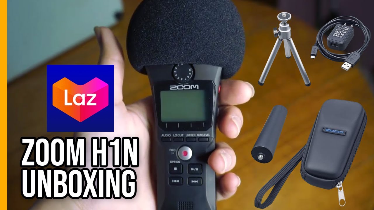 Lazada Zoom H1n and Accessories Unboxing and Review