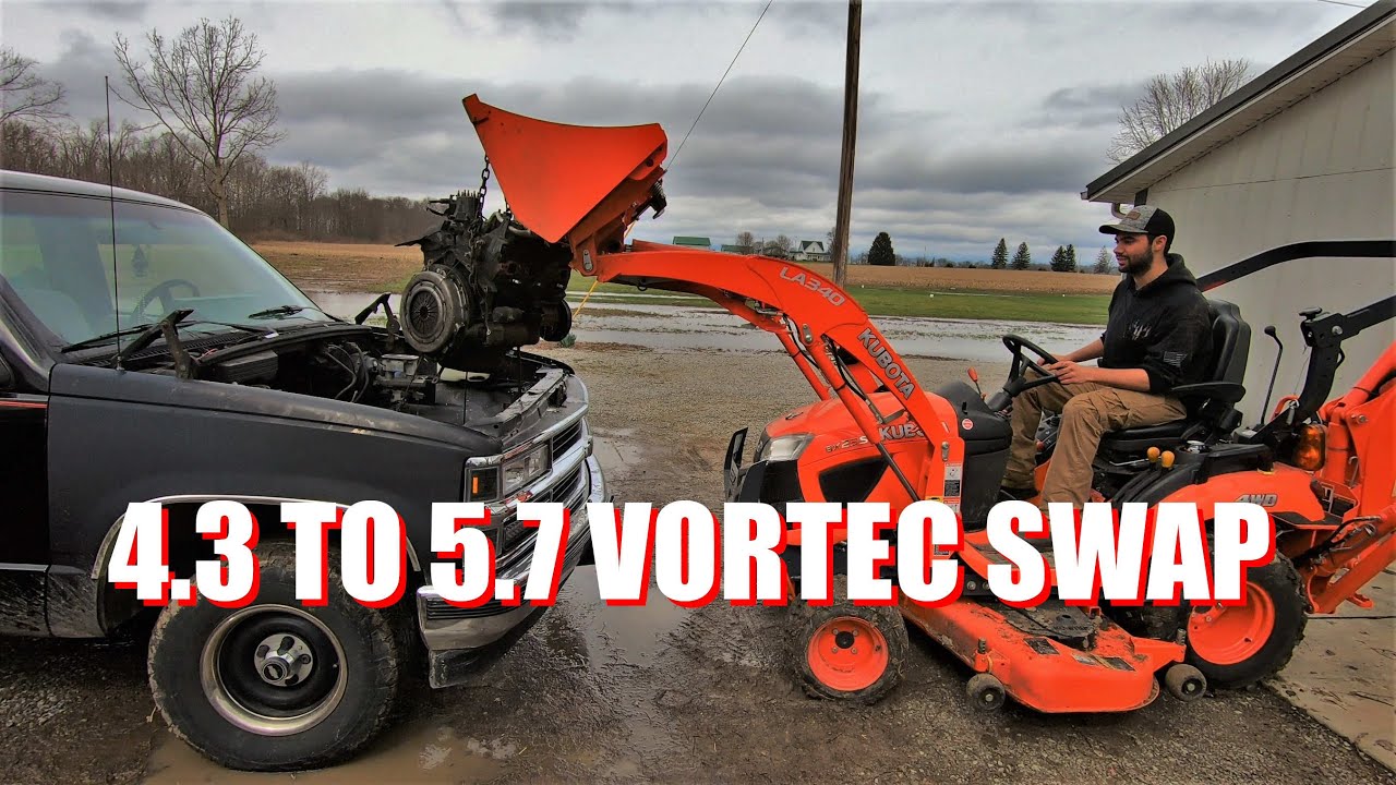 Замена 4.3 на 5.7 V8 Vortec в Silverado 1994 года / American Detour