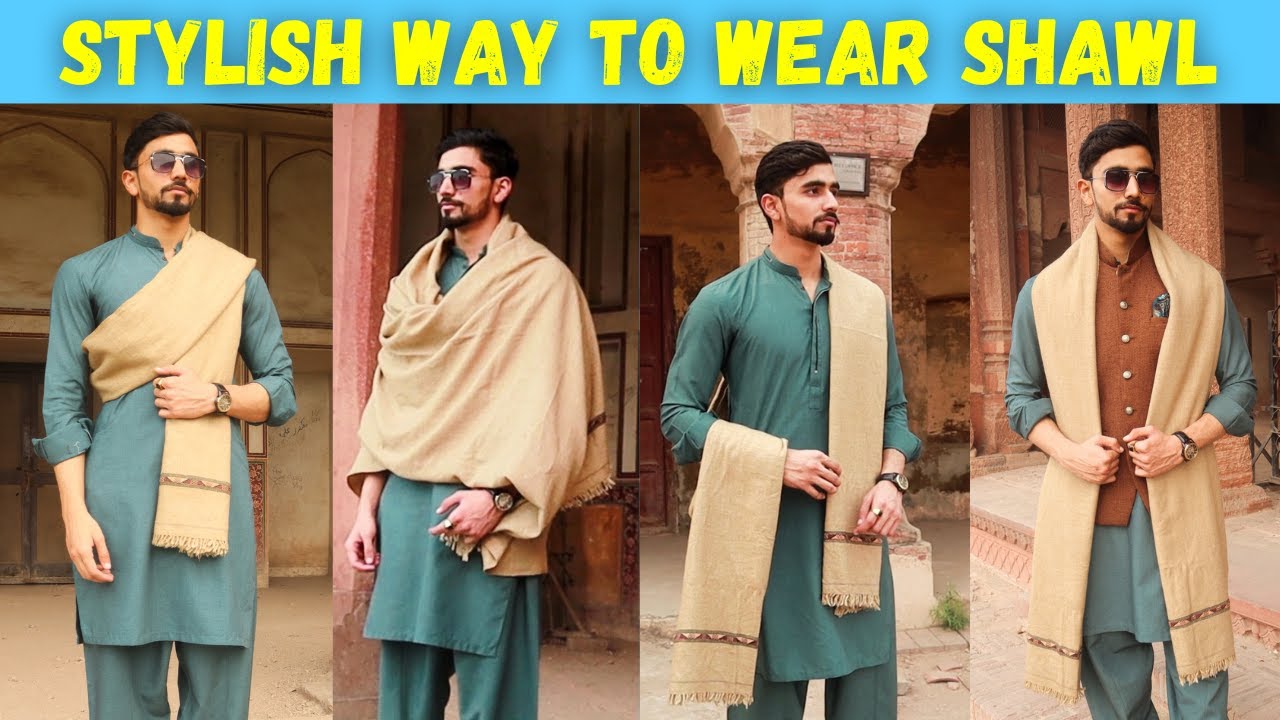 7 Stylish Ways To Wear Shawl || Tips For Men Shawl