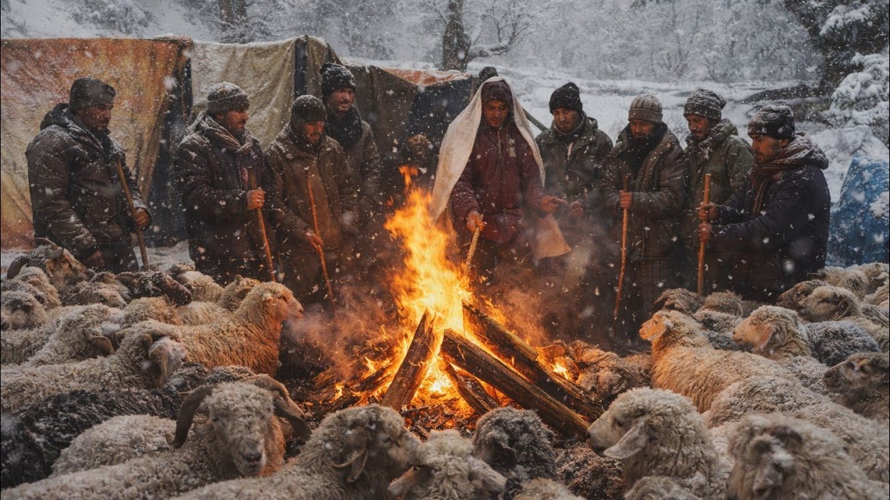 Feasting in the Frozen Mountains During Heavy Snowfall | Winter Life in Nepal Most beautiful 