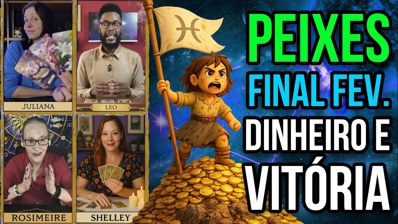 PEIXES ♓ TAROT: 4 TARÓLOGOS CONFIRMAM JUSTIÇA DIVINA E COROAÇÃO EM FEVEREIRO!
