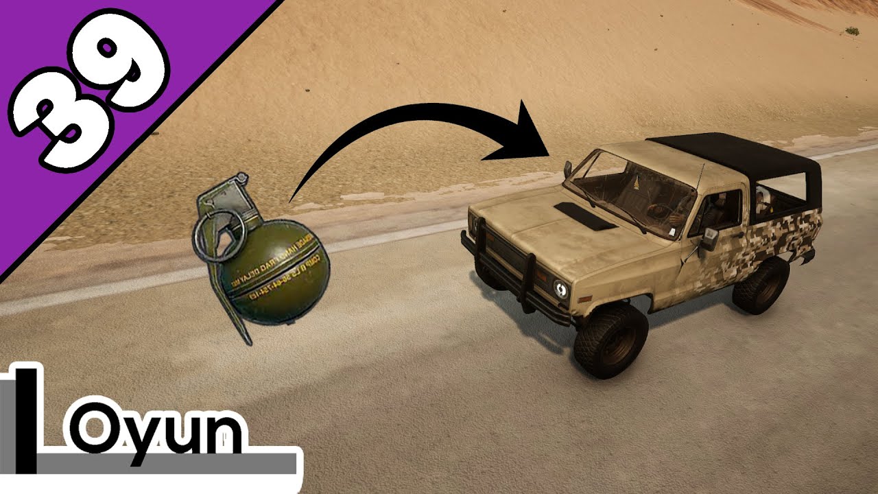 PUBG - Giden Arabanın İ&ccedil;ine Bomba Atmak (Hedef: Elmas)