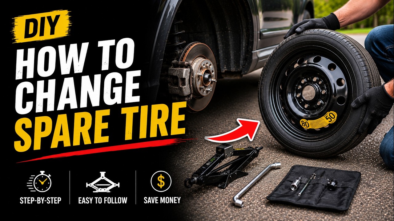 DIY How to Change Spare Tire 2017 Volkswagen Tiguan