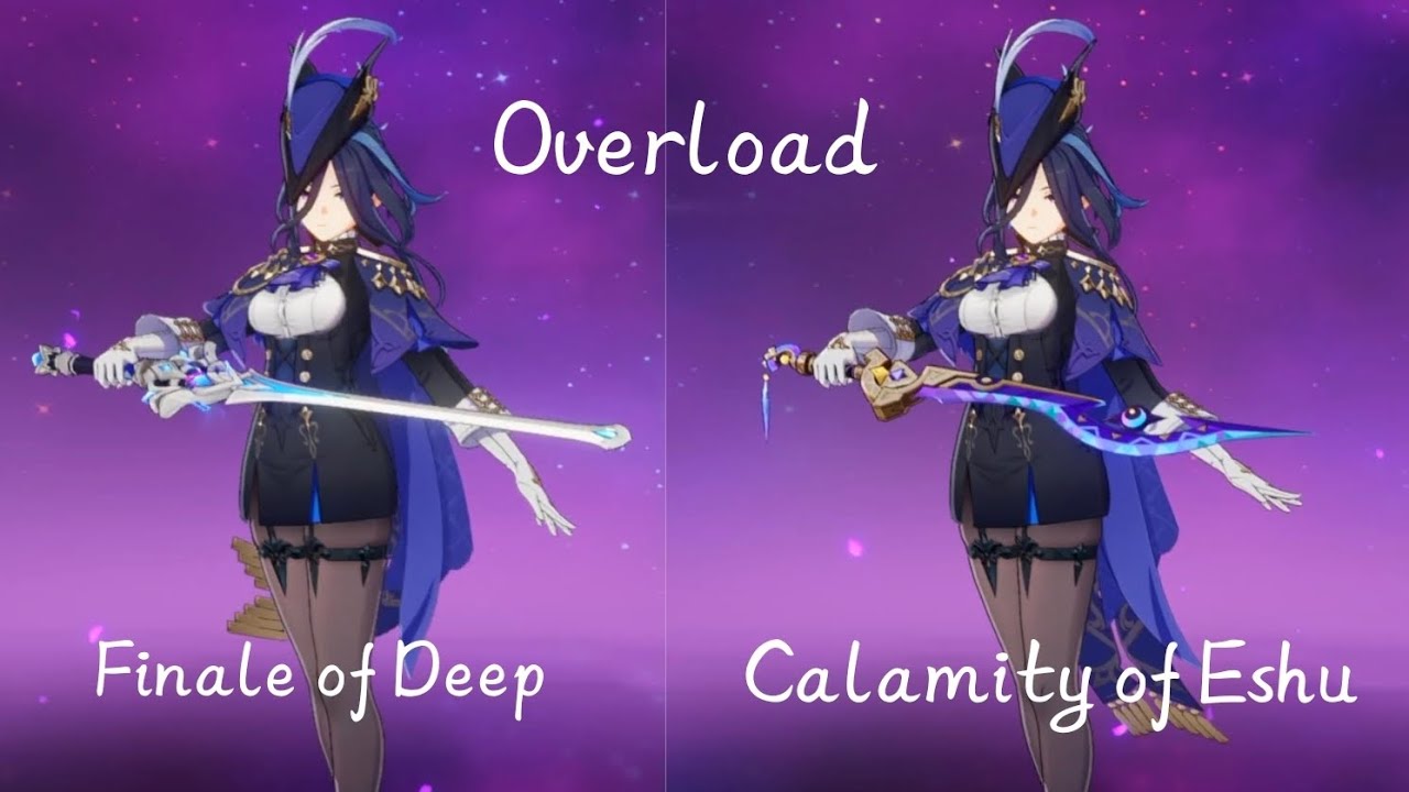 Clorinde overload with Finale of Deep and Calamity of Eshu ⚡ #genshin #hoyocreators #hoyoverse 