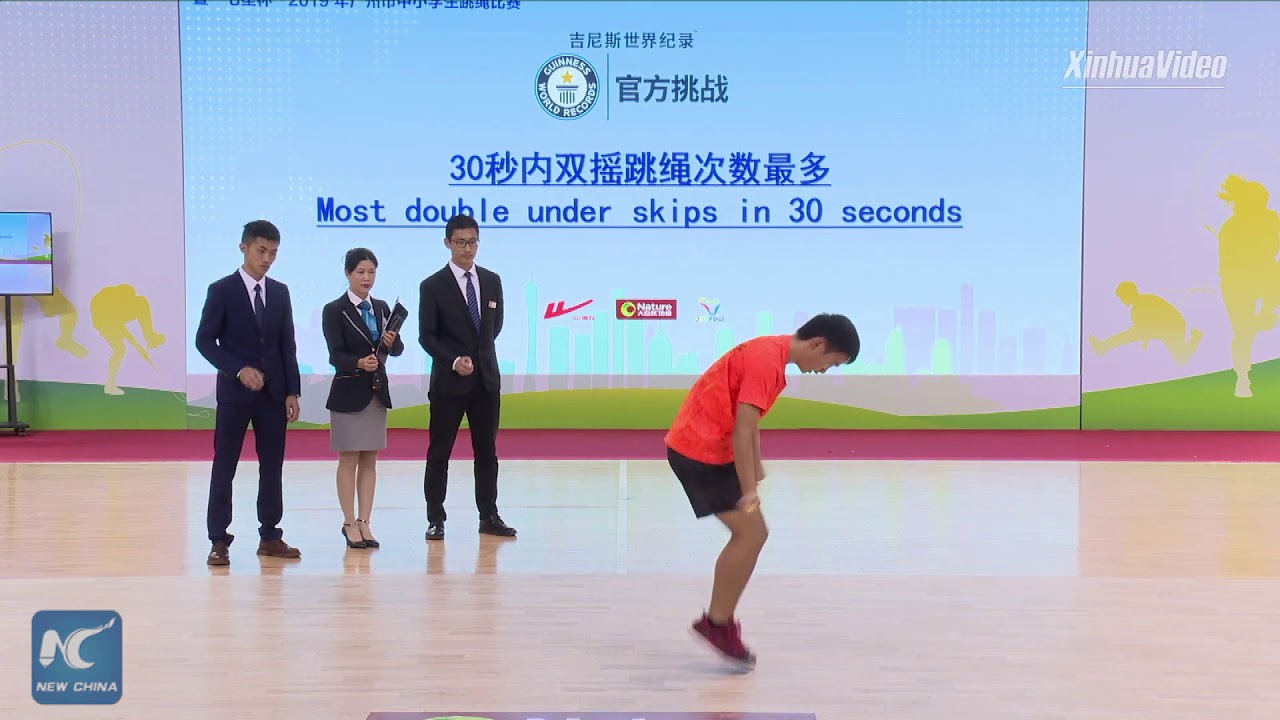 Double under rope skipping world record
