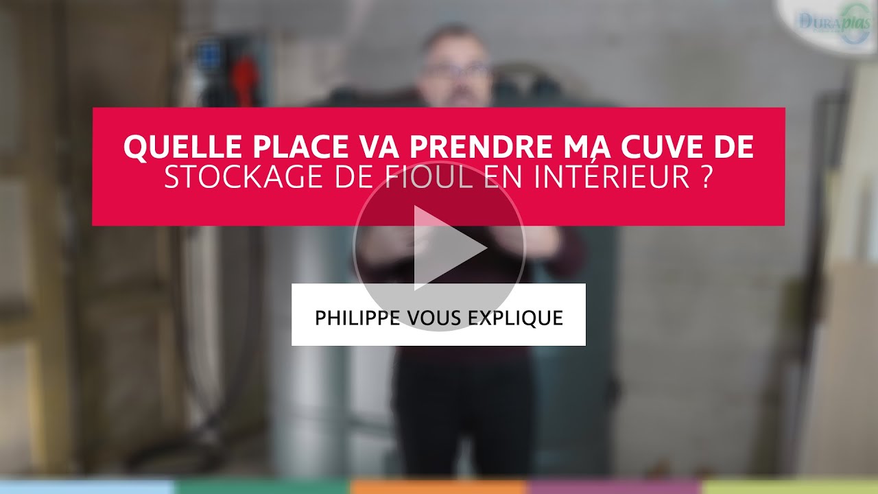 Quelle place va prendre ma cuve de stockage de fioul en intérieur ?
