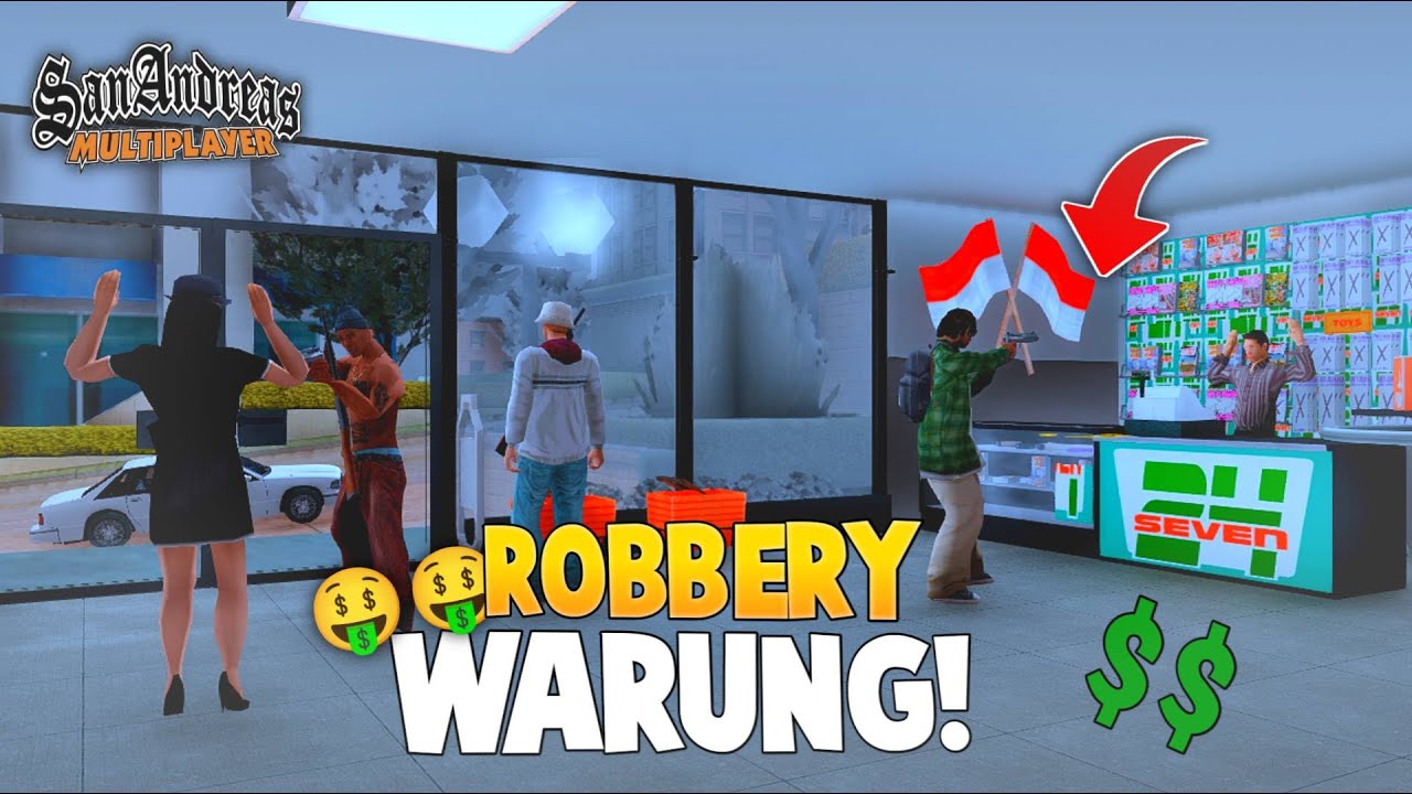 PERAMPOKAN WARUNG TERSUKSES DI KOTA LOS SANTOS !! GTA SAMP ROLEPLAY INDONESIA