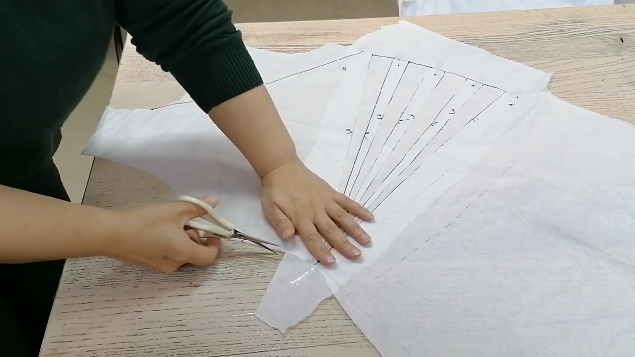 kruvaze Elbise modeli uygulaması çalışması..