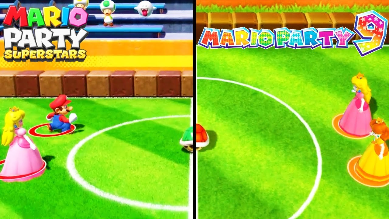 Evolution of Shell Soccer in Mario Party (2012-2021)