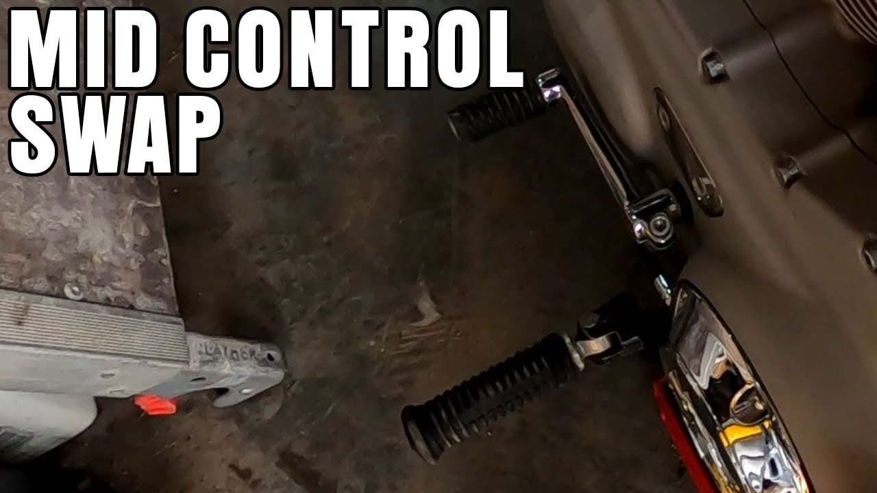 Installing mid controls on the Sportster... Ran into some issues