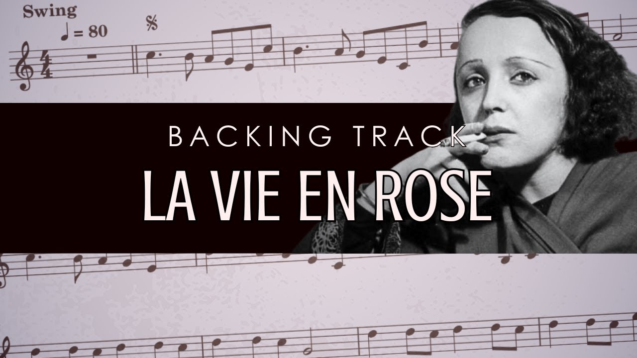 La vie en rose (para instrumentos em Bb) Backing track com partitura