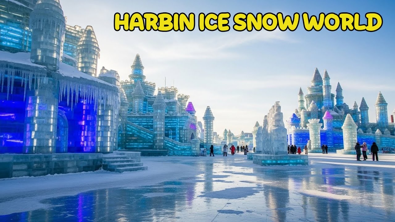 Harbin Ice-Snow World 2025 | China’s Stunning Winter Wonderland in Full HD
