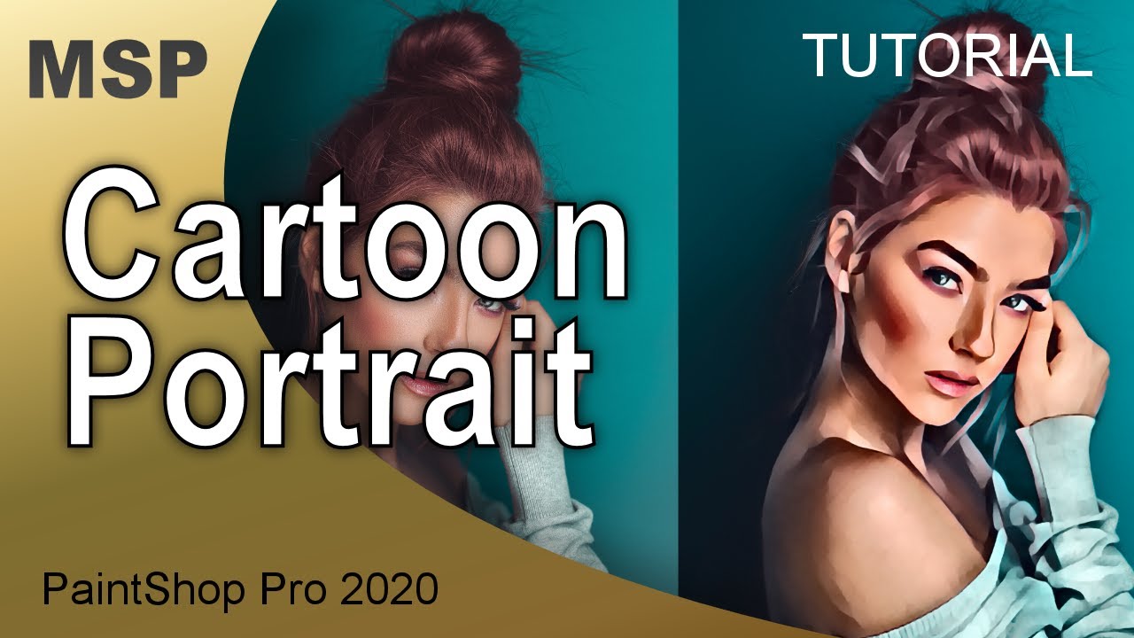 Cartoon Portrait - Tutorial - PaintShop Pro