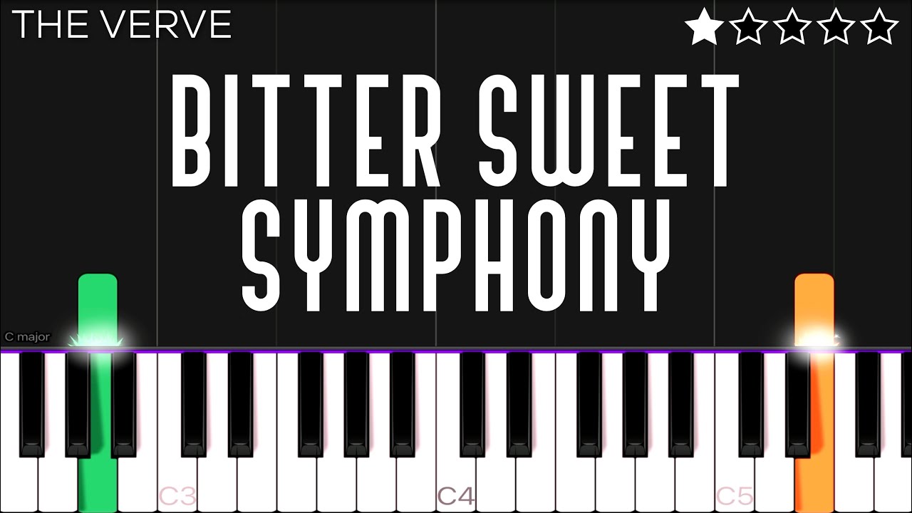 The Verve - Bitter Sweet Symphony | EASY Piano Tutorial