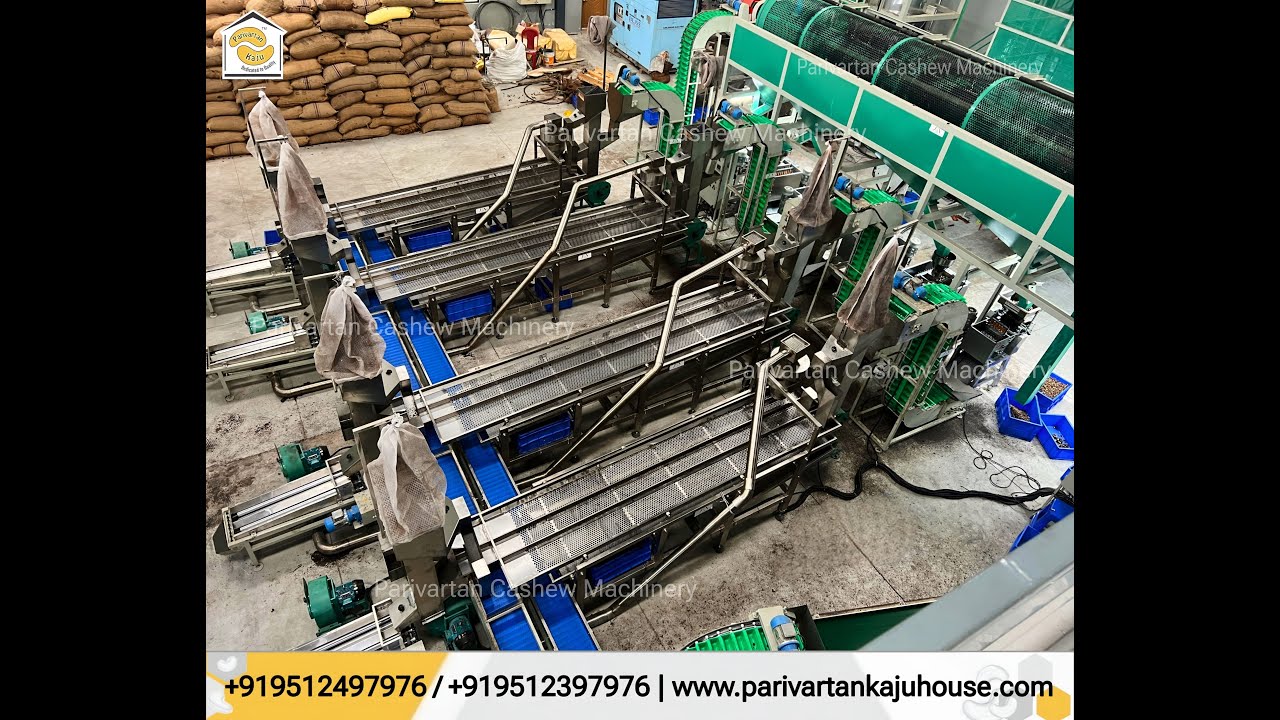 Full Automatic  Cashew nut Processing plant setup / Cashew Nut Processing Machines