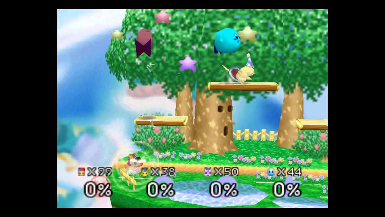 SSB64 (TAS) Ness Vs. 3 CPU´s Level 9 [99 Stock Match]