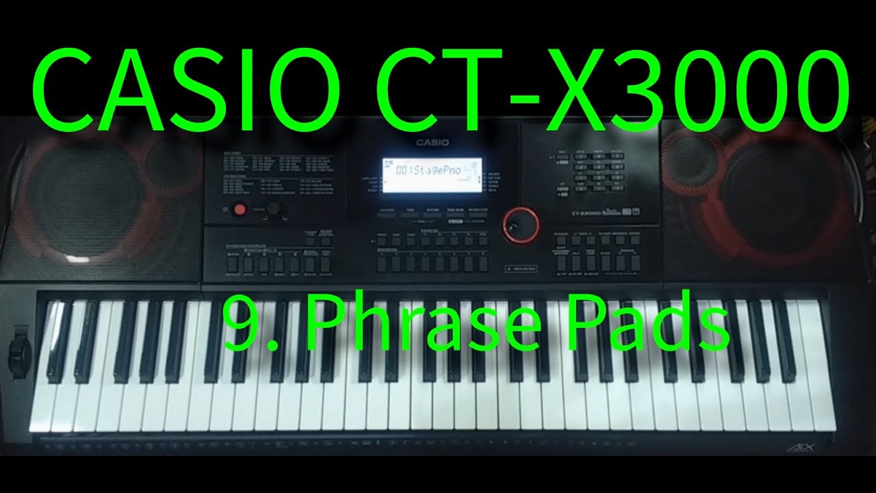 Casio CT-X3000 9. Фразовые блокноты