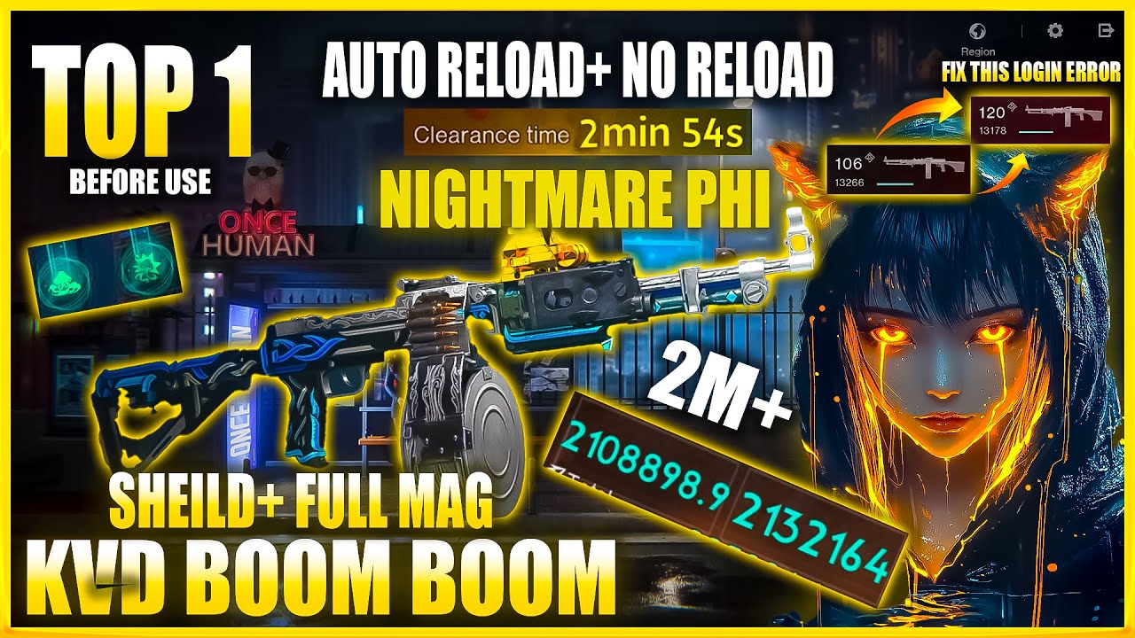 KVD BOOM BOOM NEW DEV SKILL HOW TO USE ? NO RELOAD + SHEILD 500% BEST BUILD GUIDE HUGE DPS 2M+