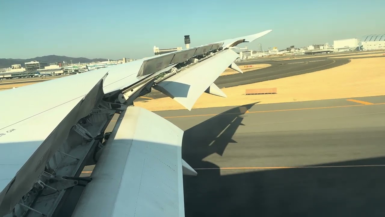 【4K60p】2025年2月25日 JAL121 着陸 B787-8 東京国際空港（HND）→大阪国際空港（ITM）