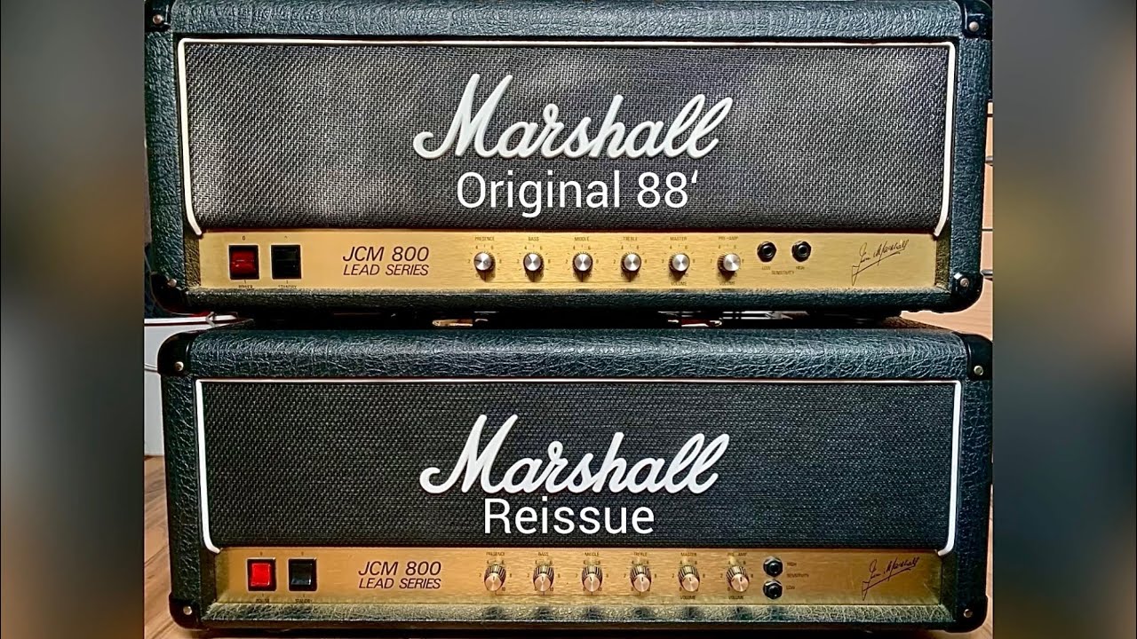 Marshall JCM 800 2203 original vs reissue comparison