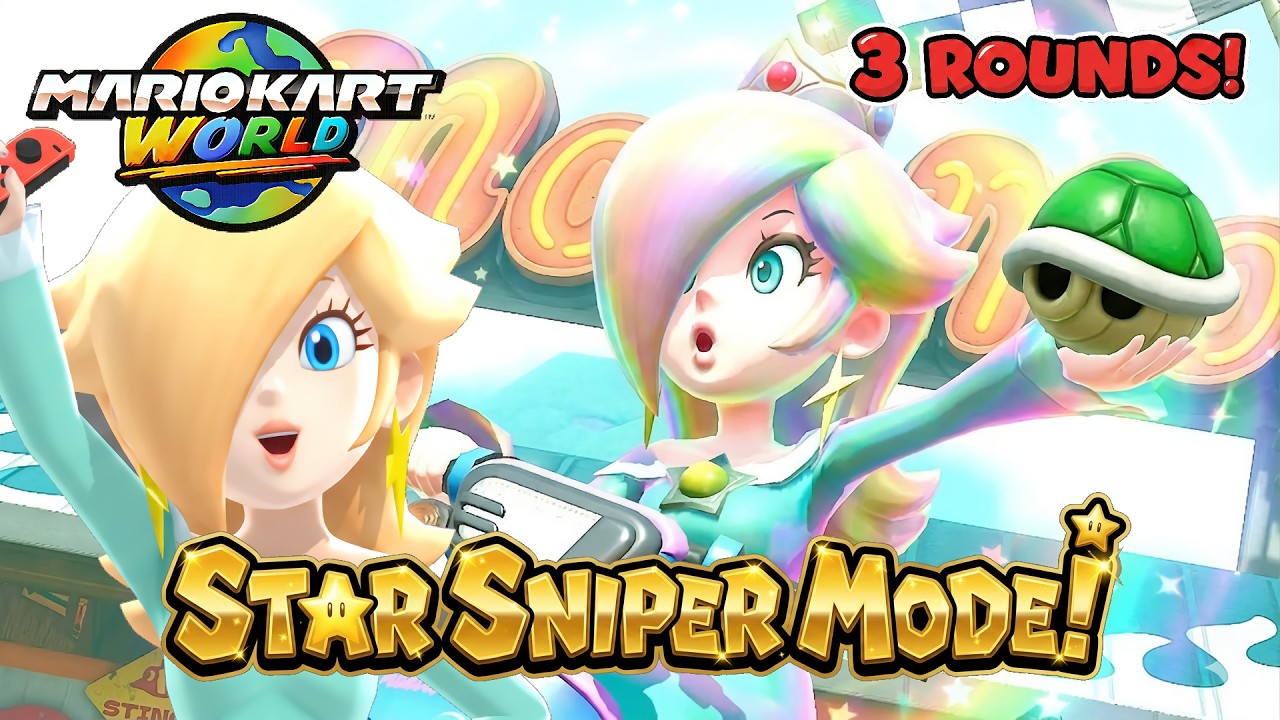Mario Kart World Balloon Battle Rosalina Gameplay 3 Rounds