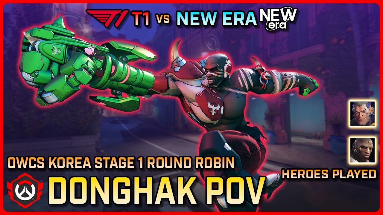 [ D0nghak ] T1 vs New Era | Round Robin | OWCS Korea Stage 1