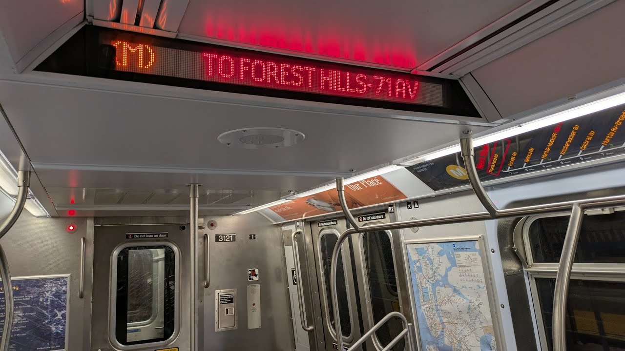 NYC Subway: R179 M Train Full Ride- From Metropolitan Av to Forest Hills-71 Av (Weekday Evening)