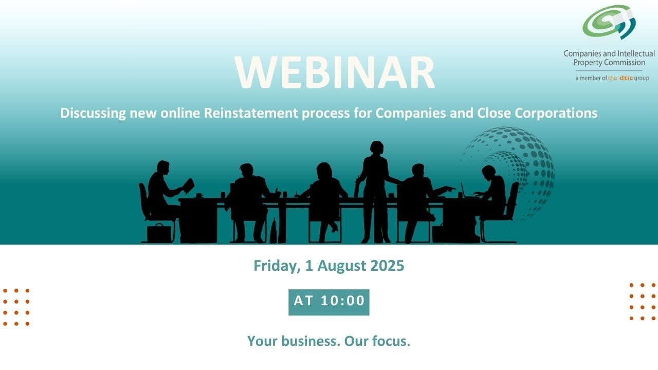 Discussing new online Reinstatement process for Companies and Close Corporations