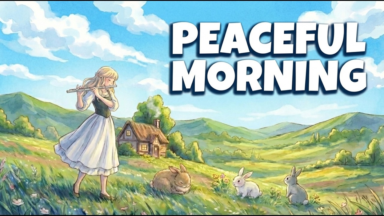 3 Hours Peaceful Ghibli Morning Music 🌿 