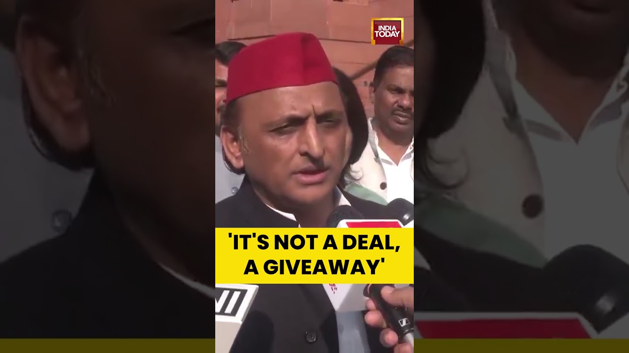 Samajwadi Party MP Akhilesh Yadav Slams US Deal | Trump Tariffs | US Trade #tradedeal #trump #spnews