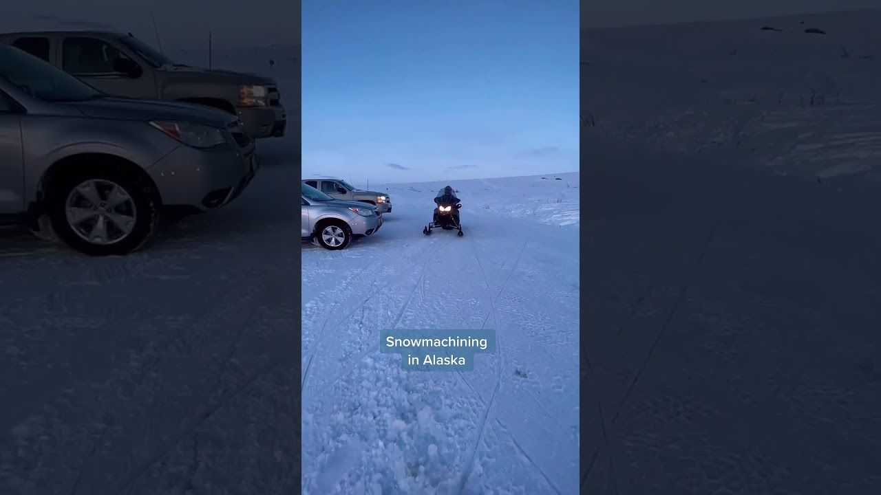 Winter adventures: snowmachining in alaska #snowmachining #winterhobby