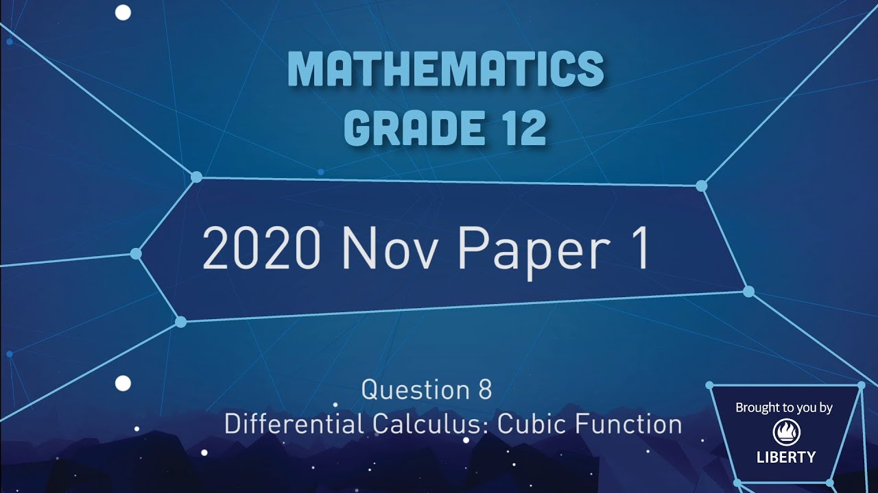 2020: Maths (Paper 1): Question 8