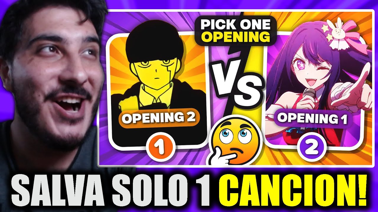 ELIGE SOLO UN OPENING DE ANIME ✅❌ EXTREMADAMENTE DIFÍCIL