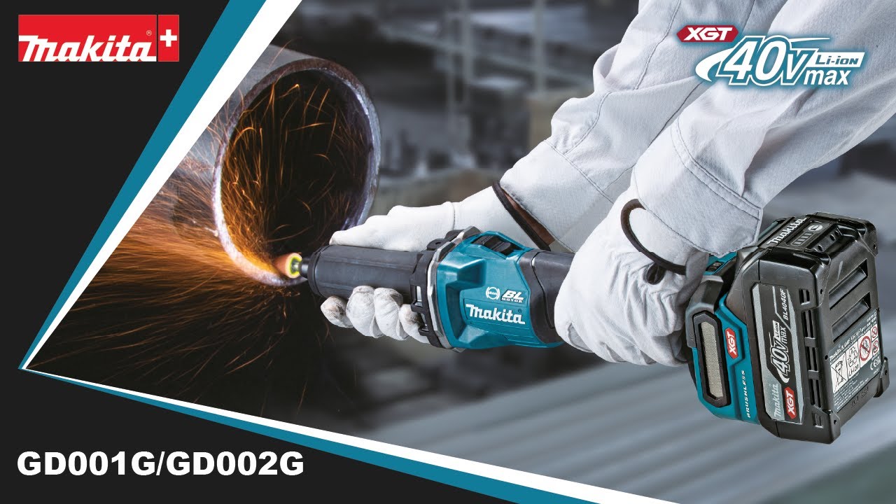 Makita GD001G GD002G - Akku-Geradeschleifer/Meuleuse droite 40Vmax
