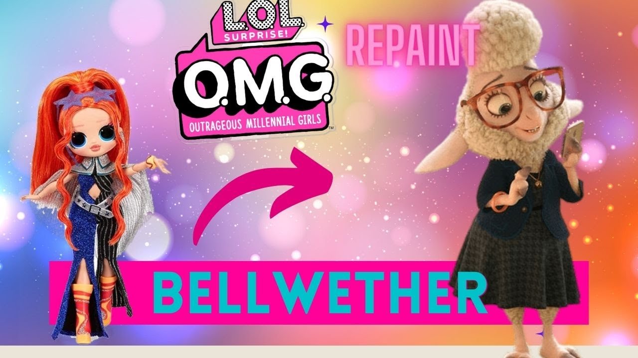 Making Bellwether from Zootopia/ LOL OMG Doll Repaint by Middle Rabbit #dolls #art